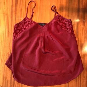 TALULA Red/Burgundy Tank Top Small,
